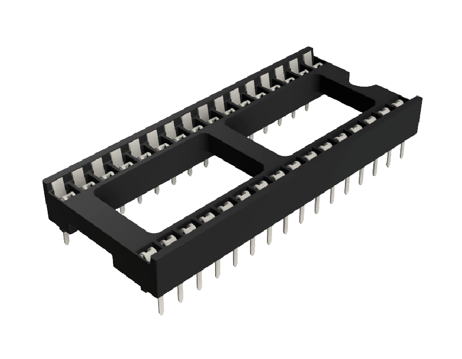 Base para circuito integrado amplio