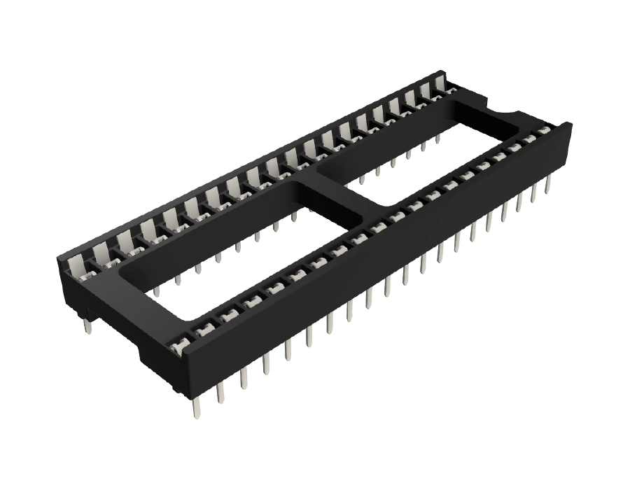 Base para circuito integrado amplio