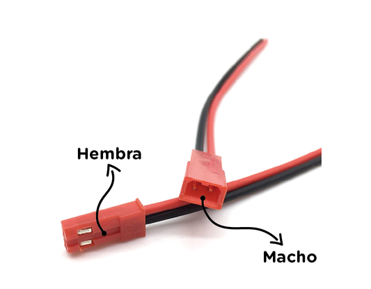 Conector JST de 2 pines Macho-Hembra