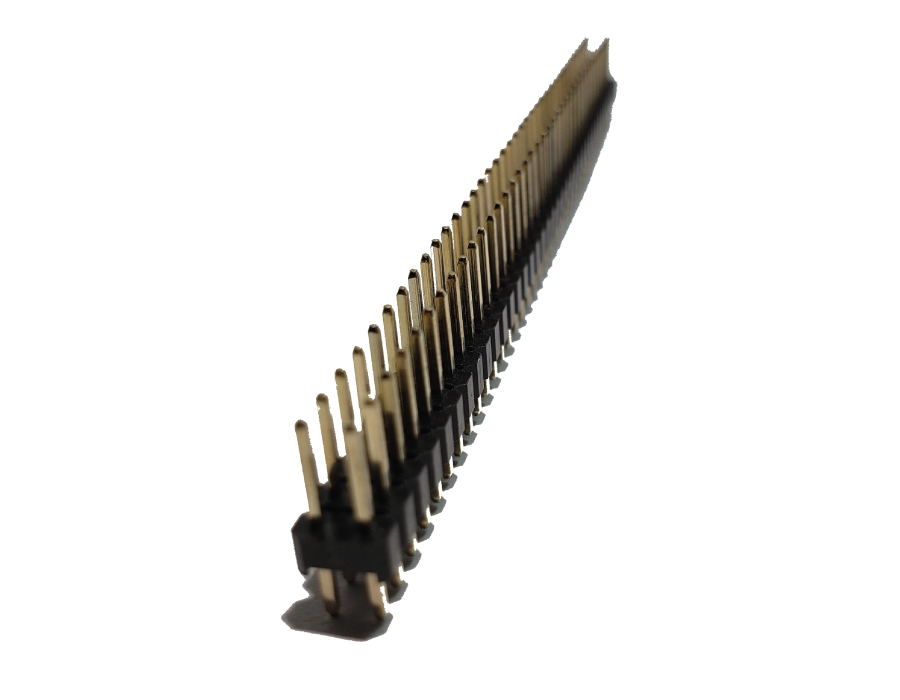 Regleta macho doble x 40 pines (2.54mm)