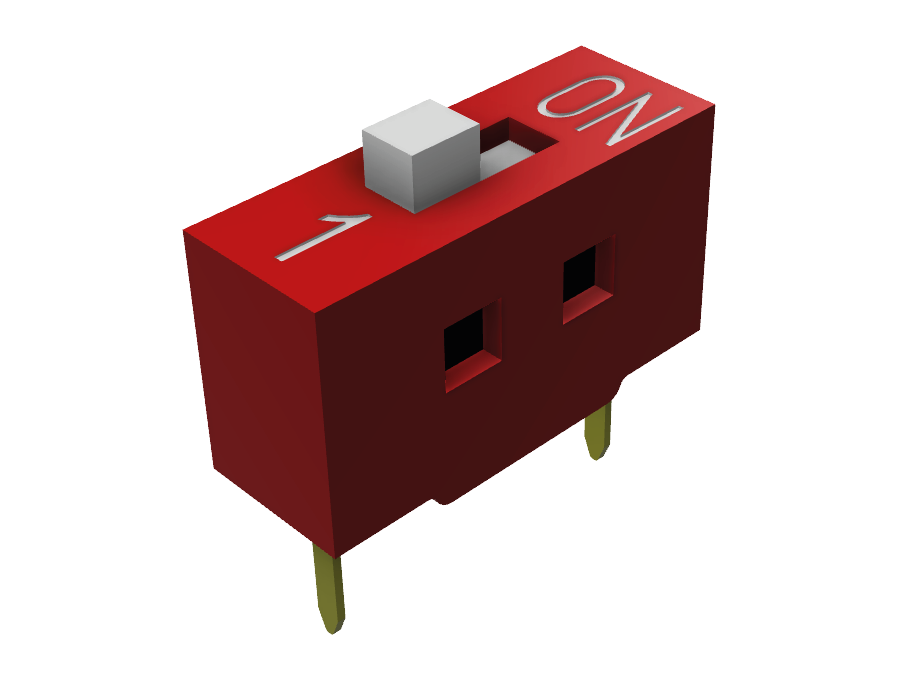 DIP Switch / Interruptor de posiciones Rojo
