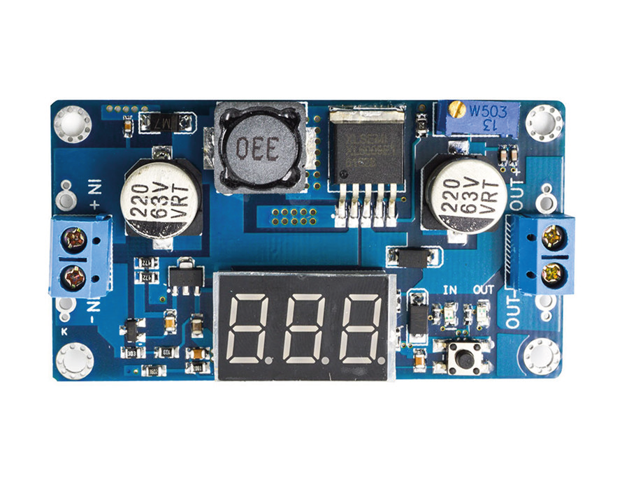 Módulo elevador de voltaje DC-DC XL6009 con display
