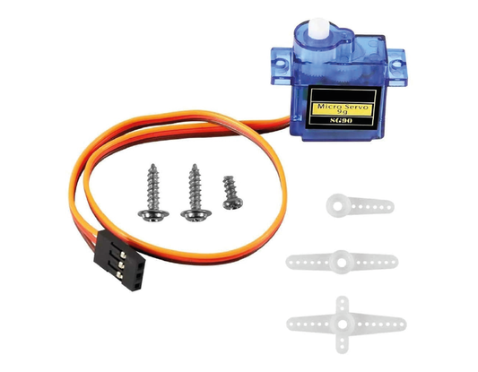 Micro servomotor SG90S piñonería plástica