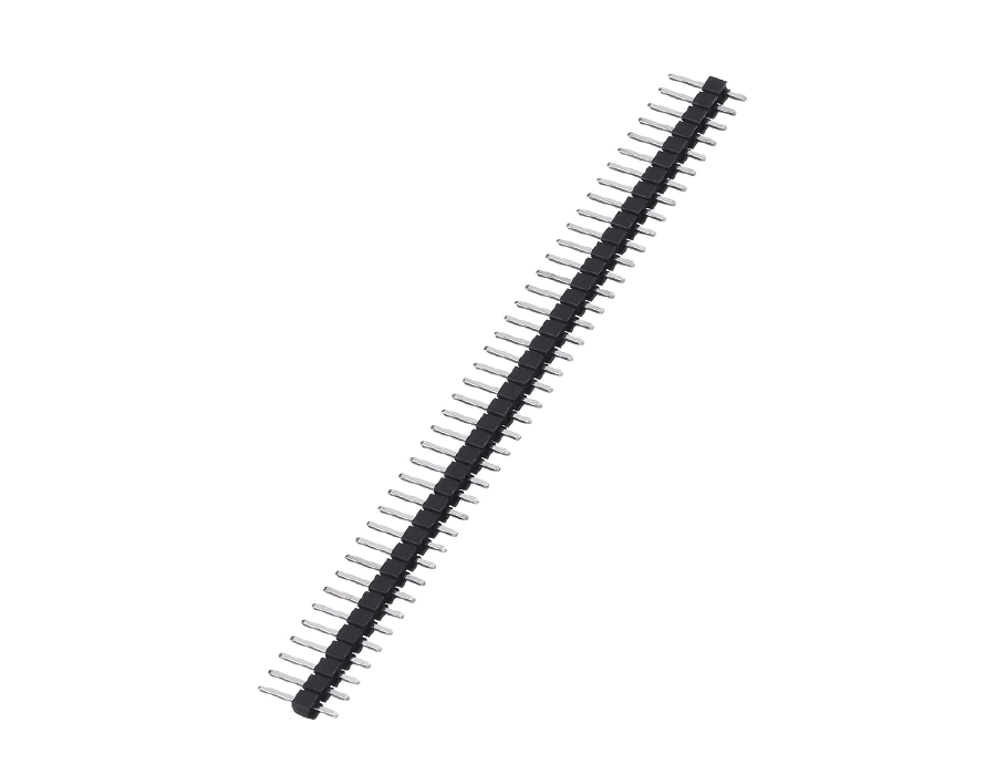 Regleta macho 1×40 pines inclinada 90° (2.54mm)