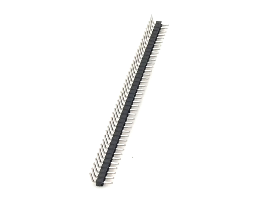 Regleta macho 1×40 pines inclinada 90° (2.54mm)