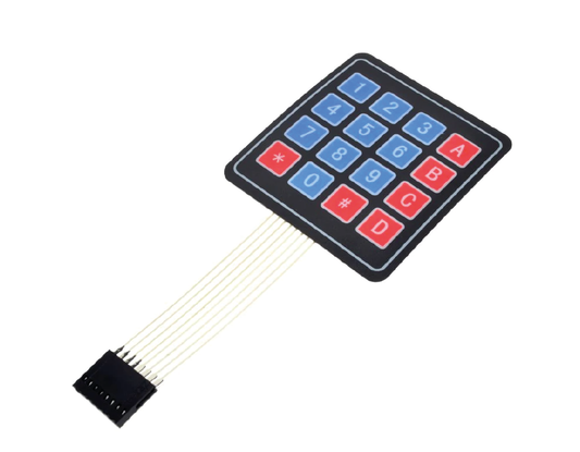 Teclado matricial de membrana 4x4