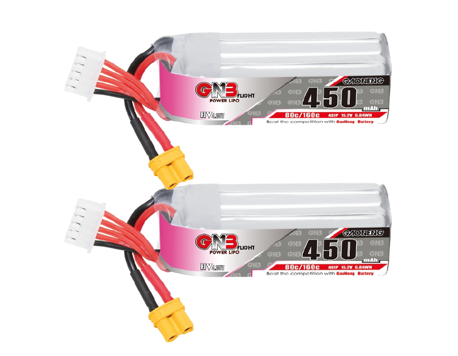 Batería Gaoneng GNB LiPo GN3 450mAh 4S 80 ~ 160C con conector XT30