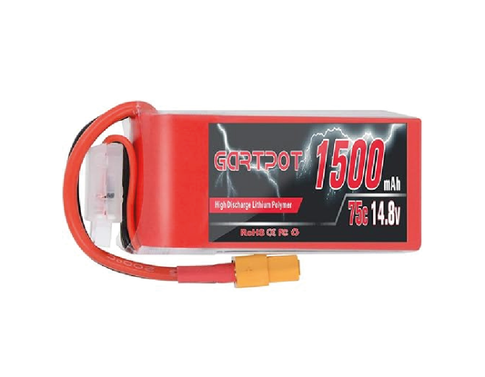 Bateria LiPo Gartpot 4S 1500 mAh 75C 14.8V