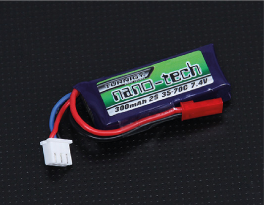 Batería LiPo Turnigy nano-tech 300mAh 2S 35 ~ 70C