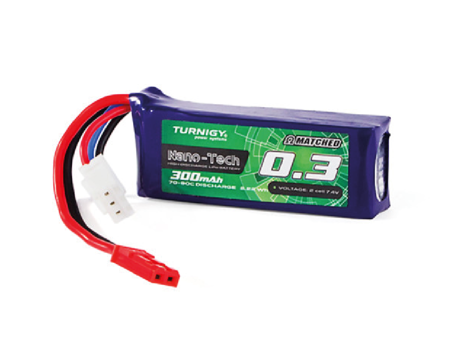 Batería LiPo Turnigy nano-tech 300mAh 2S 70 ~ 140C