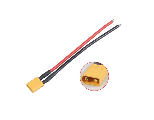 Cable conector macho XT30 16AWG de 10cm
