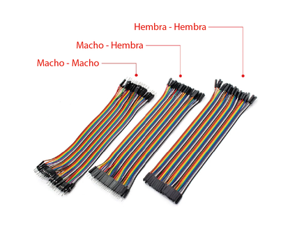 Cable jumper (Dupont) 10cm hembra-hembra