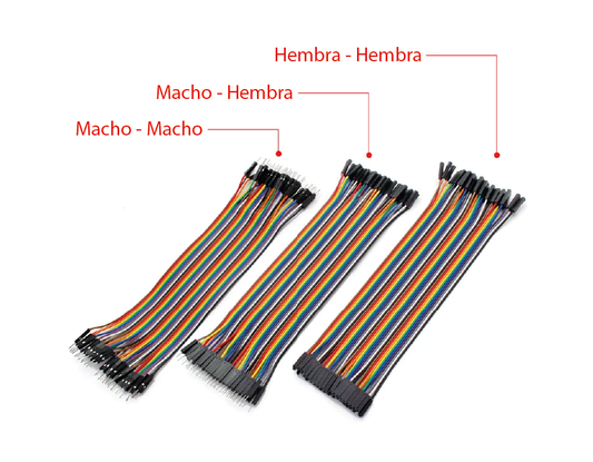 Cable jumper (Dupont) 10cm hembra-hembra