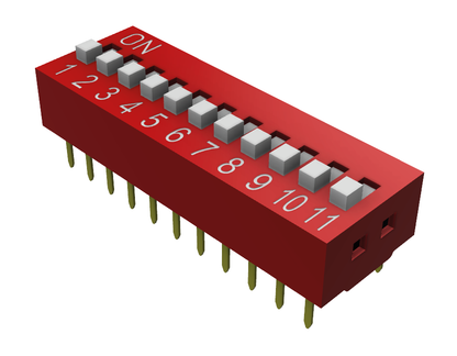 DIP Switch / Interruptor de posiciones Rojo
