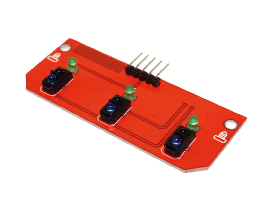 Regleta TCRT5000 de 3 sensores de línea