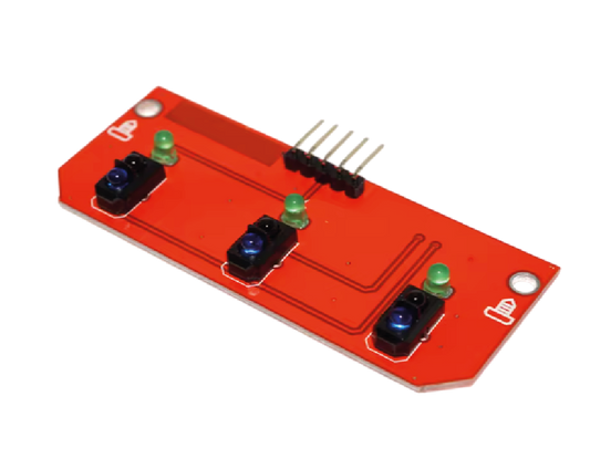 Regleta TCRT5000 de 3 sensores de línea