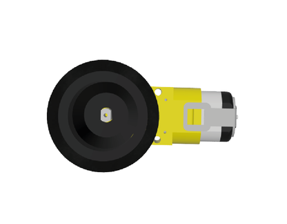 Rueda para motorreductor amarillo