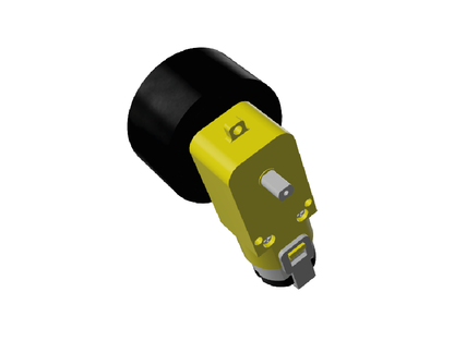 Rueda para motorreductor amarillo