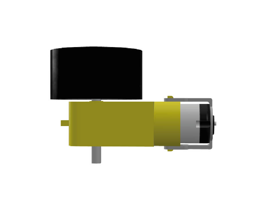 Rueda para motorreductor amarillo