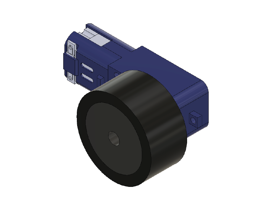 Rueda para motorreductor azul