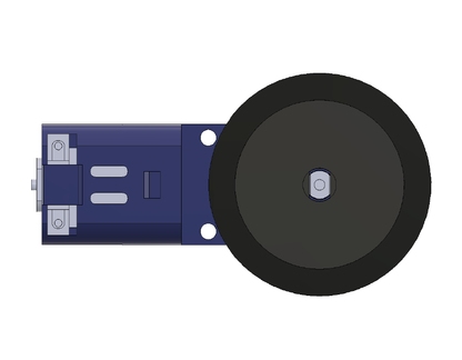 Rueda para motorreductor azul