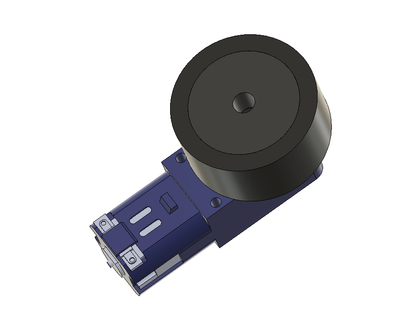 Rueda para motorreductor azul