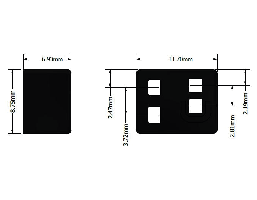 Sensor infrarrojo digital RZ60S de 0 a 60 cm