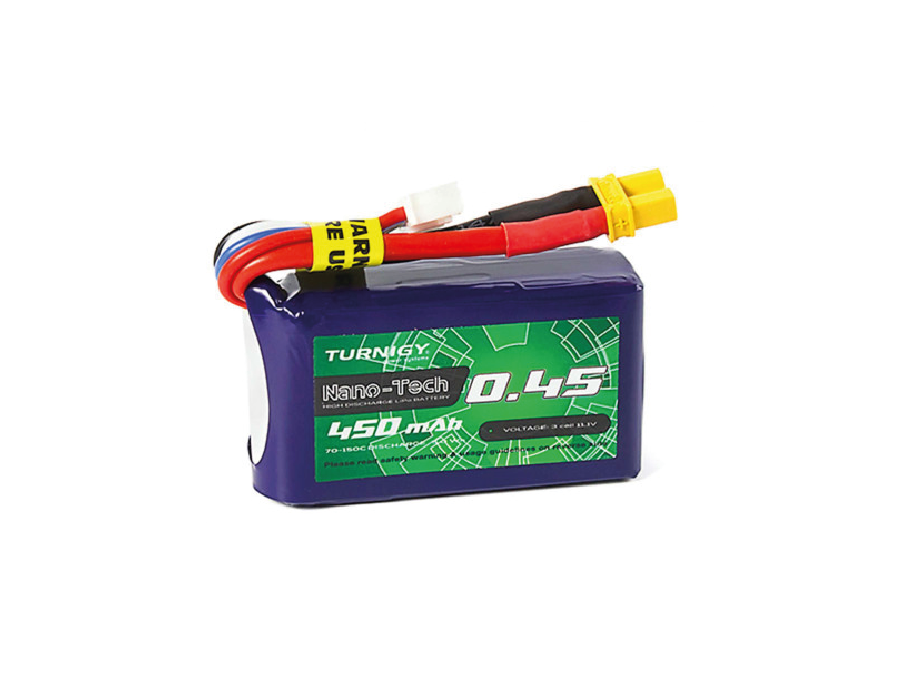 Batería LiPo Turnigy Nano-Tech Plus 450mAh 3S 70C w/XT30